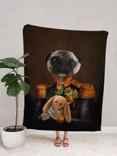 Load image into Gallery viewer, The Admiral - Custom Pet Blanket - NextGenPaws Pet Portraits
