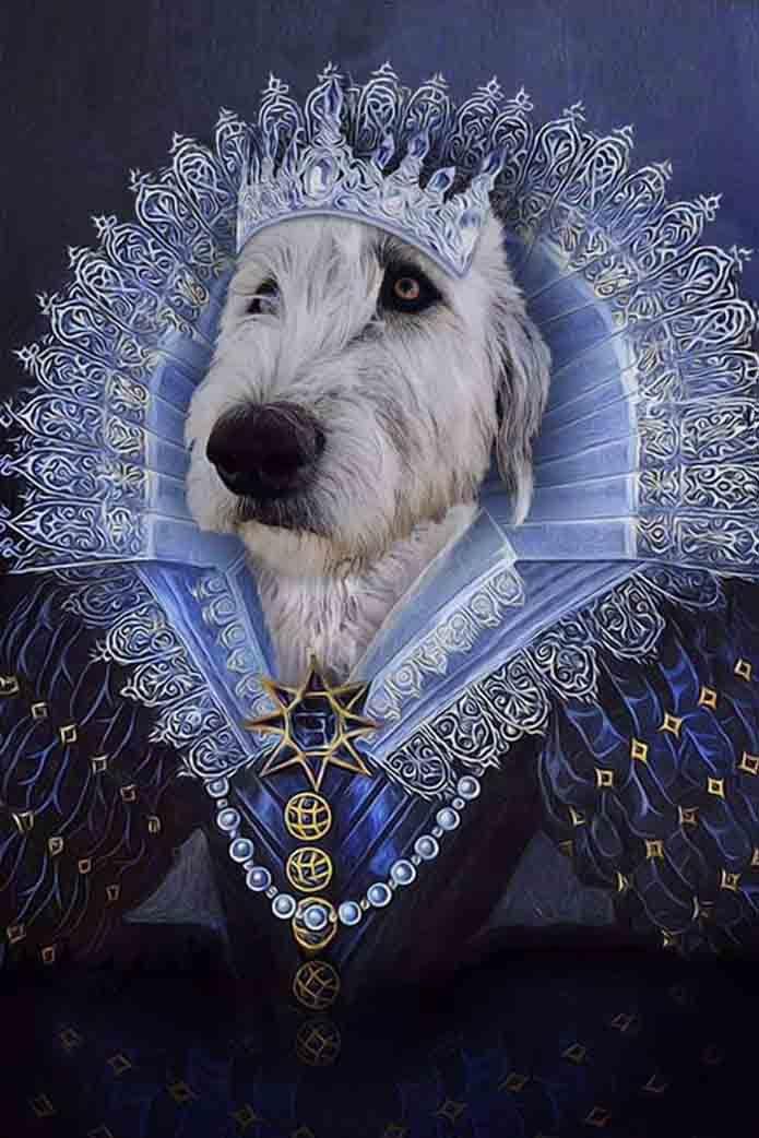 The Ice Queen - Custom Pet Portrait - NextGenPaws Pet Portraits