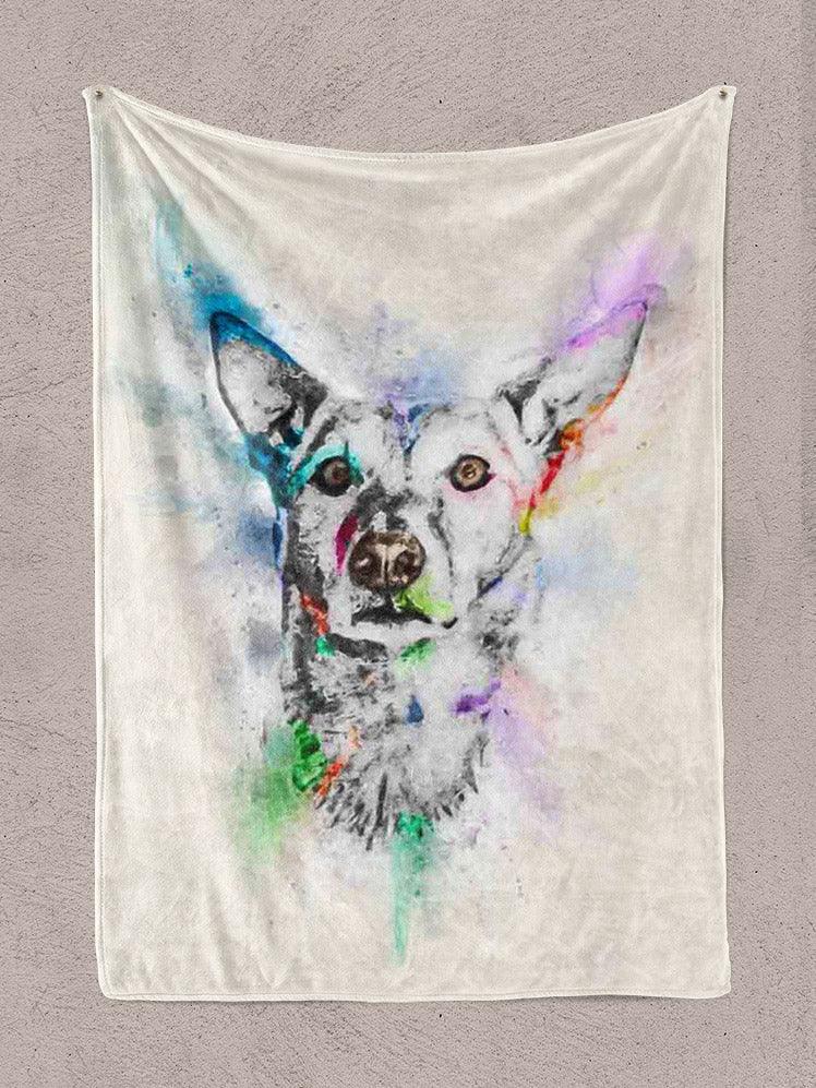 Colourful Painting - Custom Pet Blanket - NextGenPaws Pet Portraits