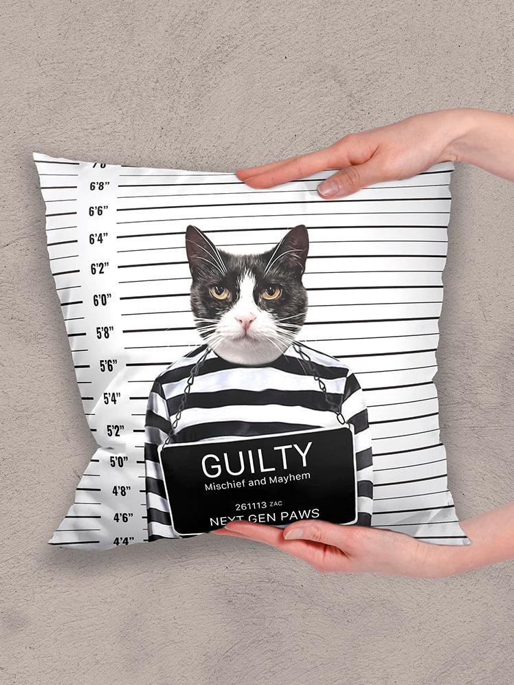 The Convict - Custom Pet Pillow - NextGenPaws Pet Portraits