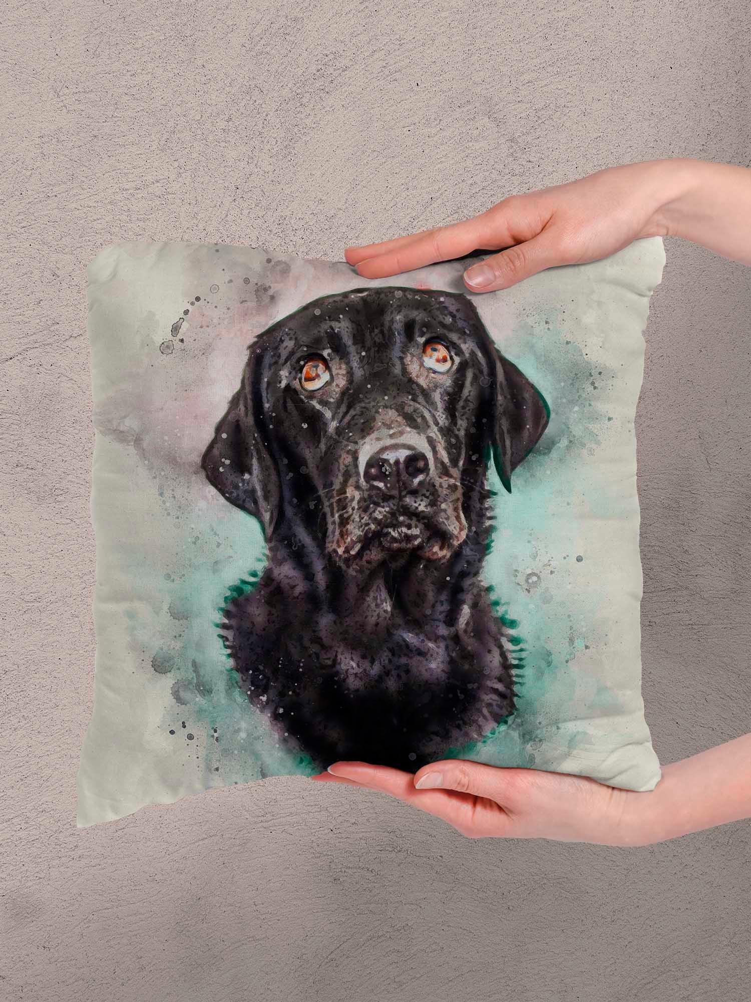 WaterColour - Custom Pet Pillow - NextGenPaws Pet Portraits