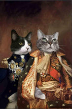 Load image into Gallery viewer, The Emperors - Custom Sibling Pet Blanket - NextGenPaws Pet Portraits
