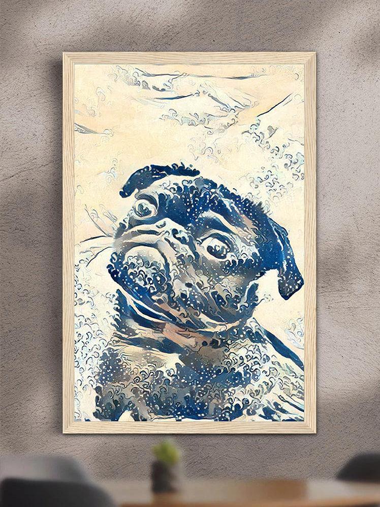 Japanese Waves - Custom Pet Poster - NextGenPaws Pet Portraits