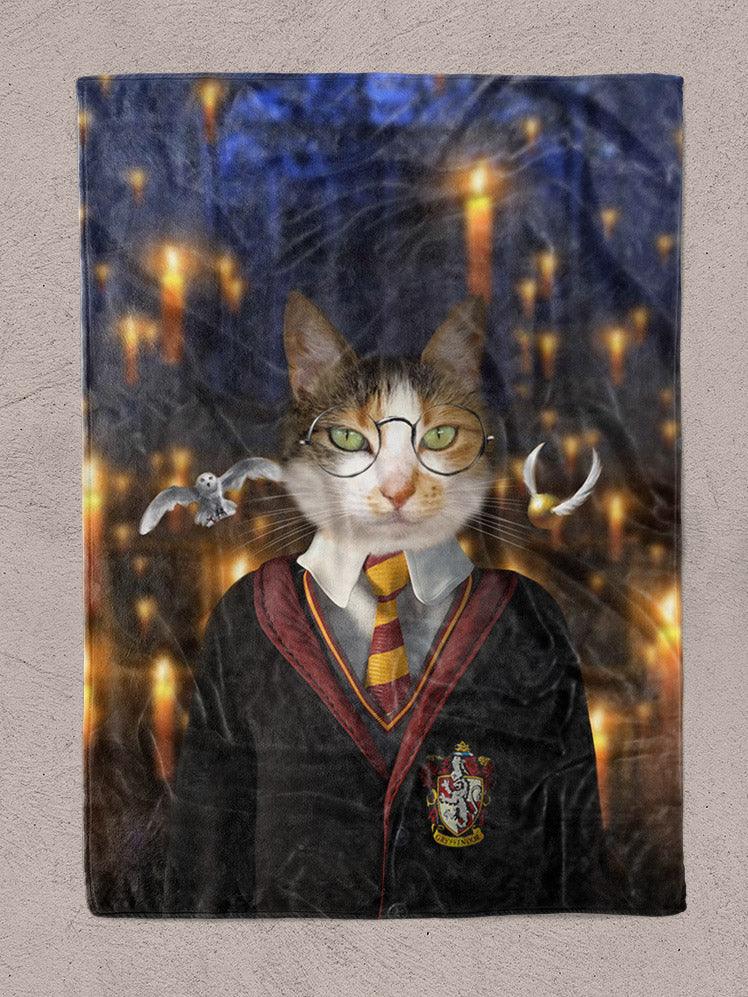 Harry Pawter - Custom Pet Blanket - NextGenPaws Pet Portraits