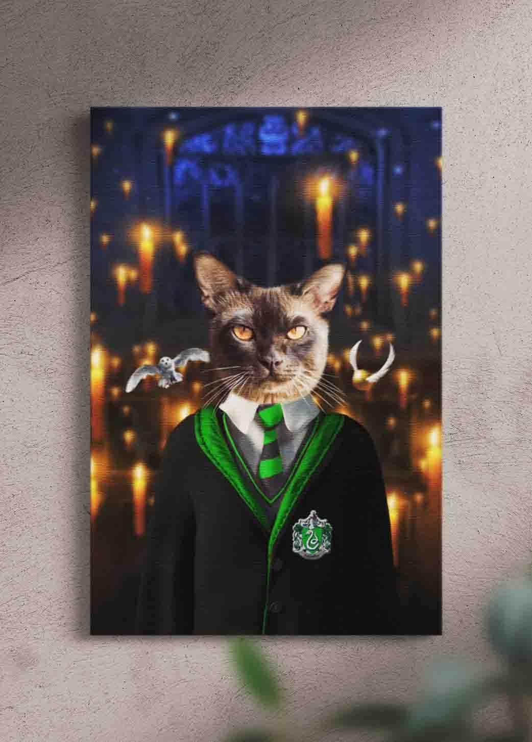 Slytherpaw - Custom Pet Portrait - NextGenPaws Pet Portraits