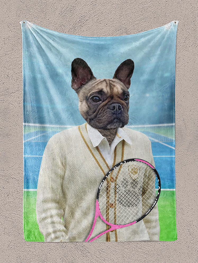 Tennis Player - Custom Pet Blanket
