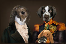 Load image into Gallery viewer, The Aristocrats - Custom Sibling Pet Blanket - NextGenPaws Pet Portraits
