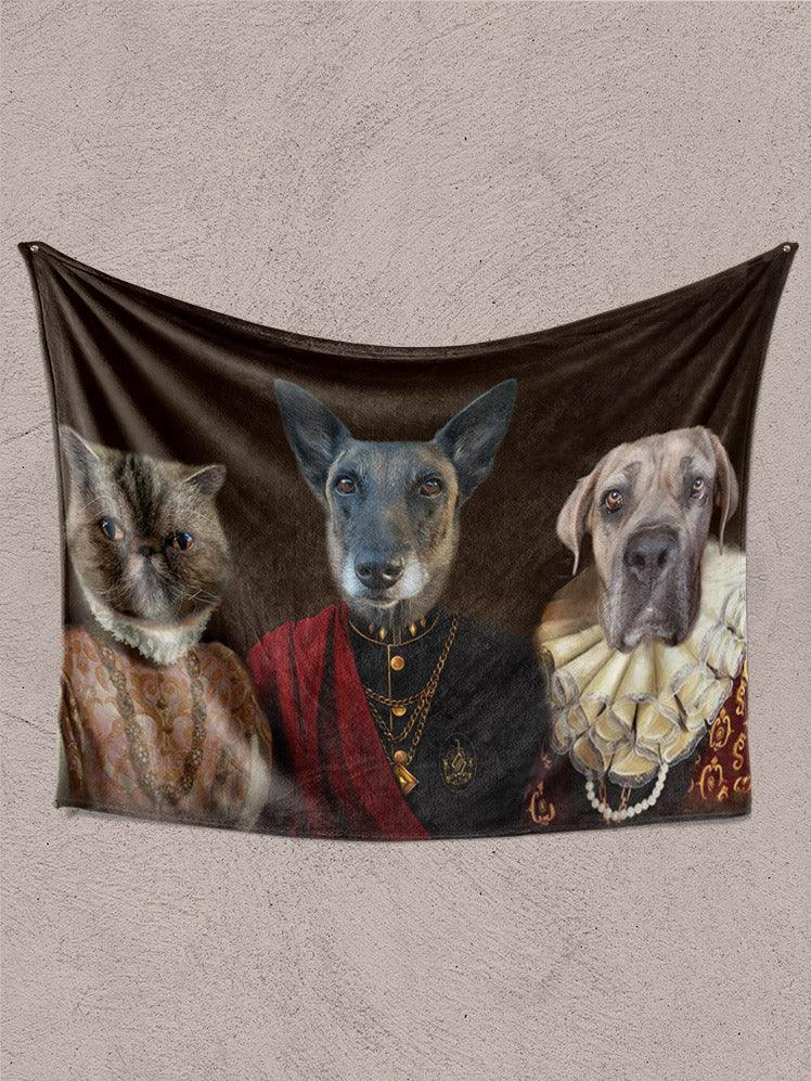 The Besties - Custom Sibling Pet Blanket - NextGenPaws Pet Portraits