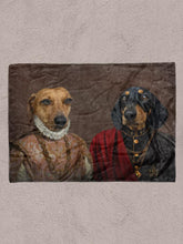 Load image into Gallery viewer, The Purple Couple - Custom Sibling Pet Blanket - NextGenPaws Pet Portraits
