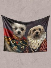 Load image into Gallery viewer, The Royal Couple - Custom Sibling Pet Blanket - NextGenPaws Pet Portraits
