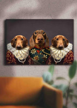Load image into Gallery viewer, The Royal Trio - Custom Sibling Pet Portrait - NextGenPaws Pet Portraits
