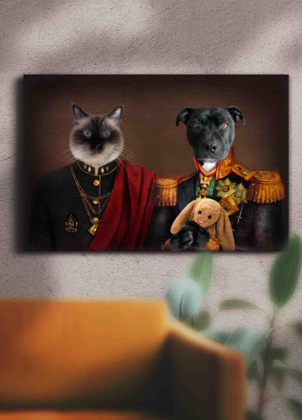 The War Heroes - Custom Sibling Pet Portrait - NextGenPaws Pet Portraits