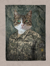 Load image into Gallery viewer, The US Army - Custom Pet Blanket - NextGenPaws Pet Portraits

