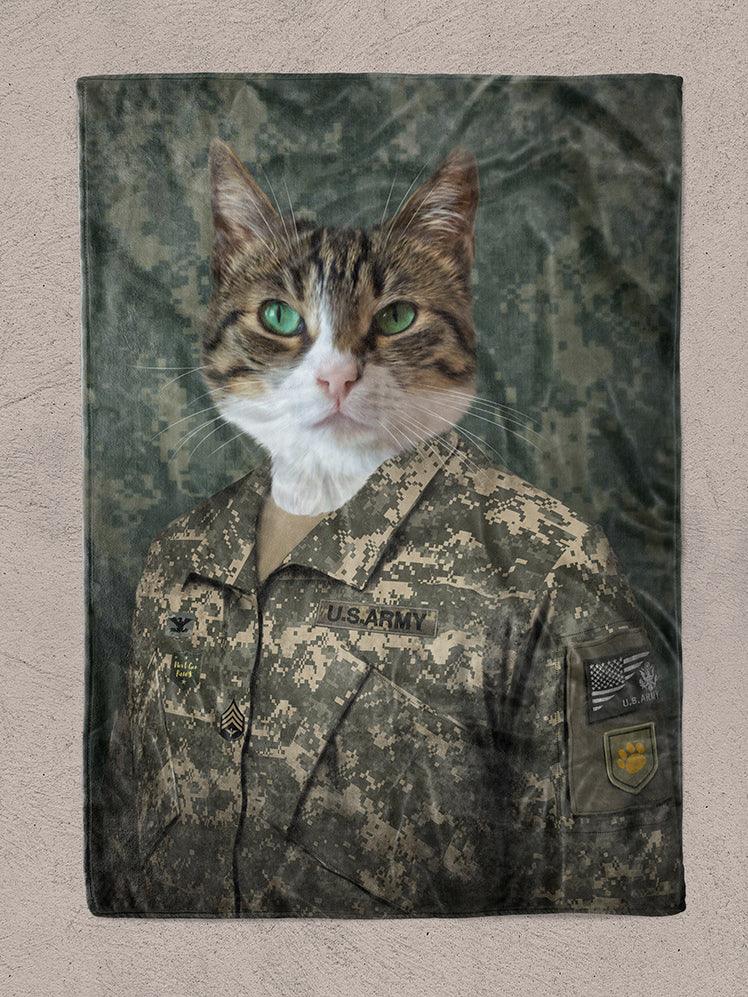 The US Army - Custom Pet Blanket - NextGenPaws Pet Portraits