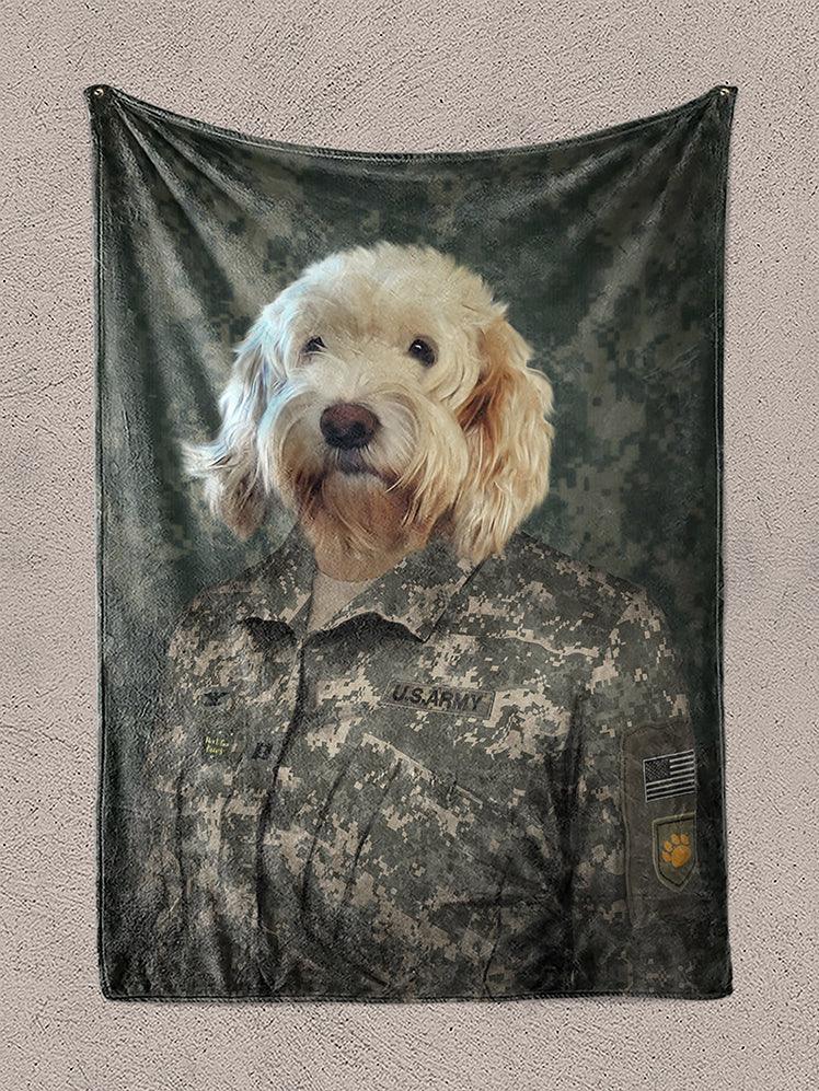 The US Army - Custom Pet Blanket - NextGenPaws Pet Portraits